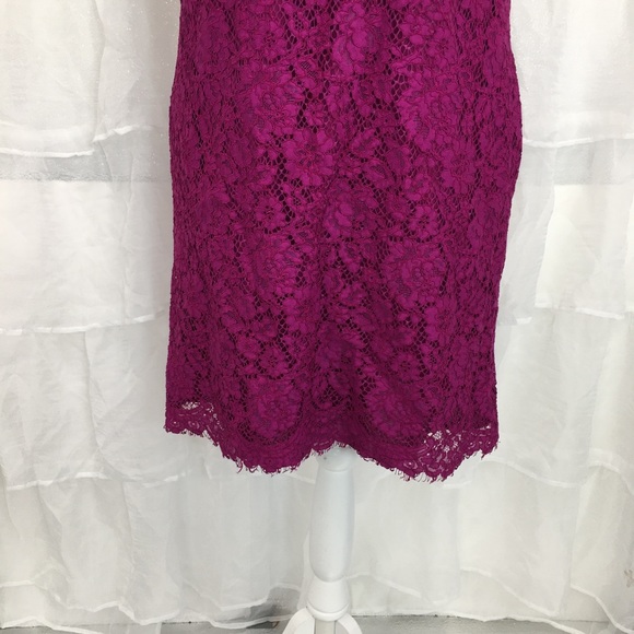 Donna Morgan Lace Shift Dress, sz 6 - Picture 4 of 9